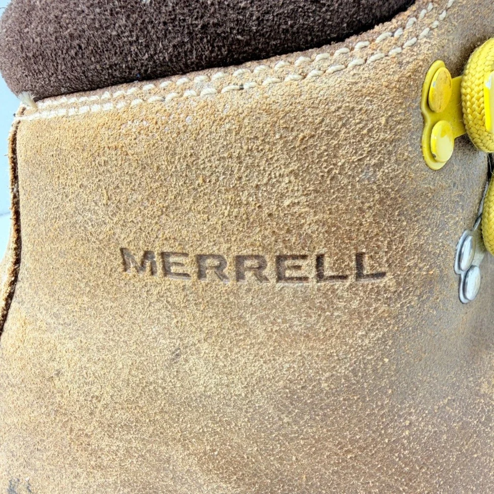 Merrell Origins Wilderness Canyon Wheat Suede Hiking Boots J39211 Mens 11 Vibram